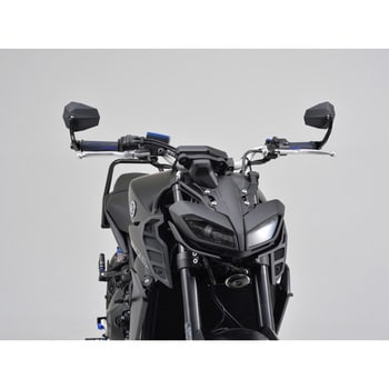 バーエンド スリム ミラー白 ホワイト アルミステー CB400SF ゼファーχ ZRX400 XJR400 GSX400 インパルス  カタナジェイドゴリラ （お得な特別割引価格） - ハンドル