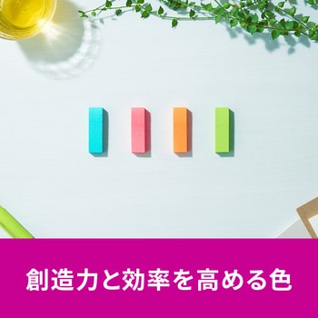 【強粘着】 ポストイット 強粘着ふせん 見出し 50×15mm マルチカラー 3M スリーエム アソート 3M(スリーエム)