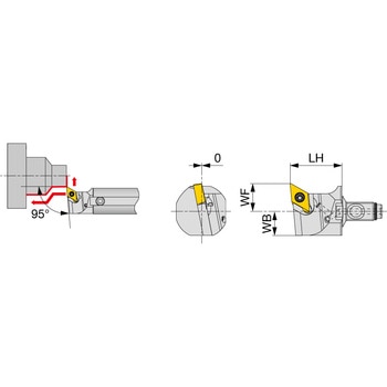 高圧クーラント対応スクリューオン式ヘッド QR12-SDLXL-CHP タンガロイ