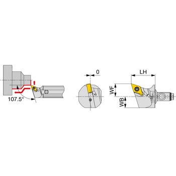 高圧クーラント対応スクリューオン式ヘッド QR12-SDQXL-CHP タンガロイ