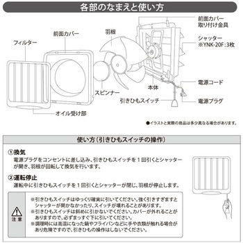 フィルター付き換気扇 ユアサ(ユアサプライムス)