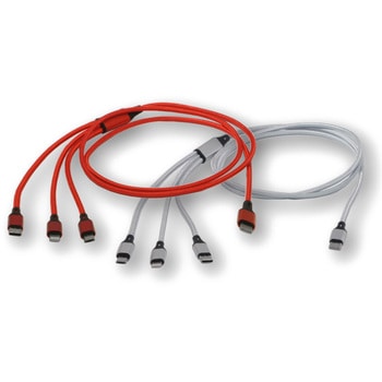 スマートフォン用USBケーブルType-C(2.0) 3in1 MicroUSB Type-B+USB Type-C+Lightning(1メートル) bitstrong