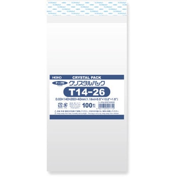 OPP袋 クリスタルパック T(テープ付き) HEIKO