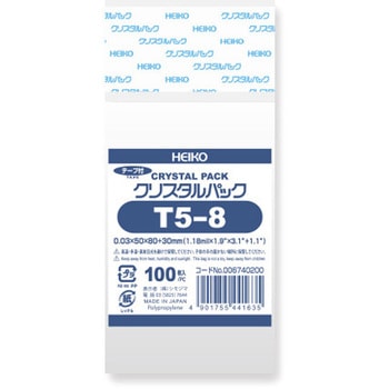 OPP袋 クリスタルパック T(テープ付き) HEIKO