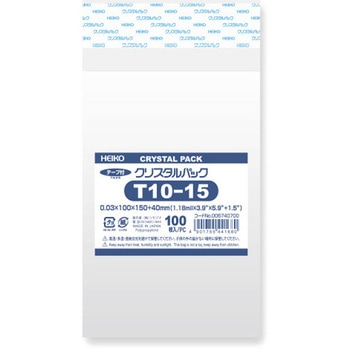OPP袋 クリスタルパック T(テープ付き) HEIKO