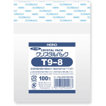 OPP袋 クリスタルパック T(テープ付き) HEIKO