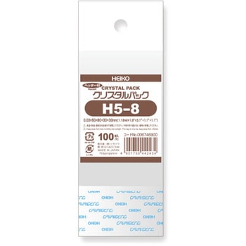 OPP袋 クリスタルパック H(ヘッダー付き) HEIKO