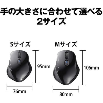 BSMBW510SBK 無線 BlueLED 5ボタン NEOFITマウス Sサイズ ブラック BUFFALO(バッファロー) 電波周波数2.4GHz  電池(単3×1本) - 【通販モノタロウ】