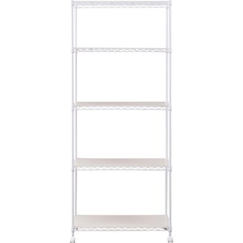 カラー メタルラック (R) ウッドボード付き 幅75cm Φ19mm アイリスオーヤマ
