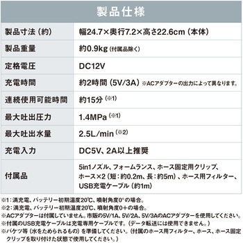 充電式ハンディウォッシャー アイリスオーヤマ