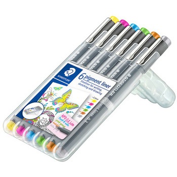 ピグメントライナーカラー6色セット ステッドラー
