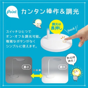 リビガク LEDデスクライト 調光機能付 目にやさしい面発光 - SONIC(ソニック・文具)