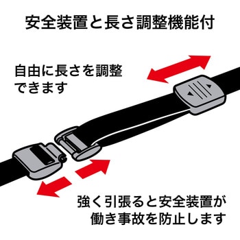 NX-206P-BK ストラップ 1本 オープン工業 【通販サイトMonotaRO】