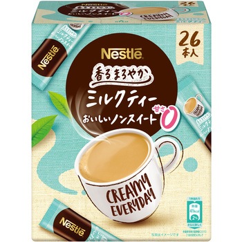 12441962 ネスレ 香るまろやか ミルクティー おいしいノンスイート 26P