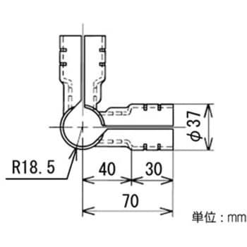 イレクター Φ32メタルジョイント 矢崎化工 パイプジョイント
