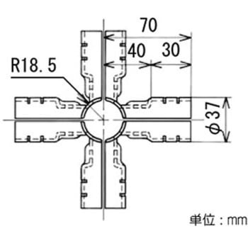 イレクター Φ32メタルジョイント 矢崎化工