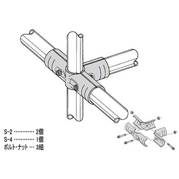 イレクター Φ32メタルジョイント NI 矢崎化工