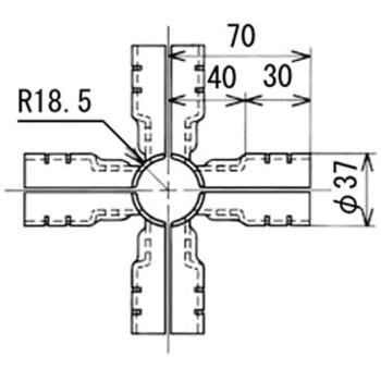 イレクター Φ32メタルジョイント NI 矢崎化工