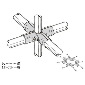 イレクター Φ32メタルジョイント NI 矢崎化工