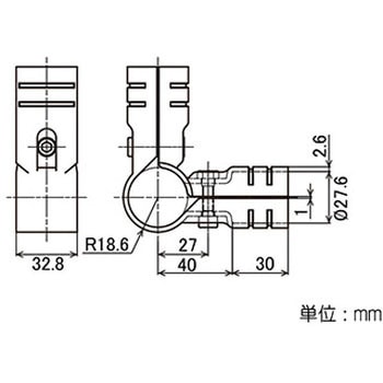 イレクター Φ32⇔Φ28異径メタルジョイント 矢崎化工
