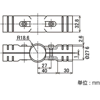 イレクター Φ32⇔Φ28異径メタルジョイント NI 矢崎化工