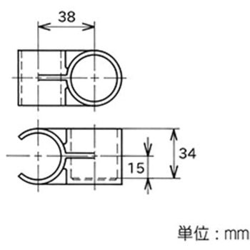 イレクター Φ32プラスチックジョイント クロス(接着固定式) 矢崎化工