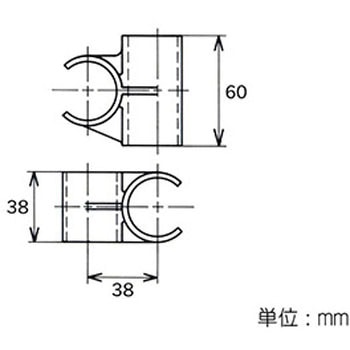 イレクター Φ32プラスチックジョイント クロス(接着固定式) 矢崎化工