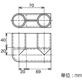 イレクター Φ32プラスチックジョイント 台車枠用 矢崎化工