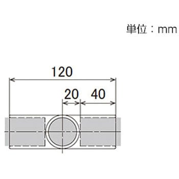 イレクター Φ32プラスチックジョイント 中間つなぎ用 矢崎化工