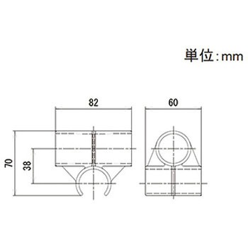 イレクター Φ32プラスチックジョイント クロス(接着固定式) 矢崎化工