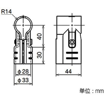 イレクター Φ28パネルキャッチ メタルジョイント 矢崎化工
