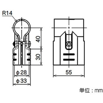 イレクター Φ28パネルキャッチ メタルジョイント 矢崎化工