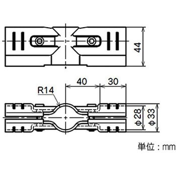 イレクター Φ28パネルキャッチ メタルジョイント 矢崎化工