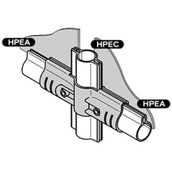 イレクター Φ28パネルキャッチ メタルジョイント NI 矢崎化工