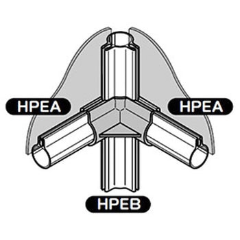 イレクター Φ28パネルキャッチ プラスチックジョイント 矢崎化工