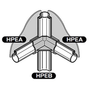 イレクター Φ28パネルキャッチ プラスチックジョイント 矢崎化工
