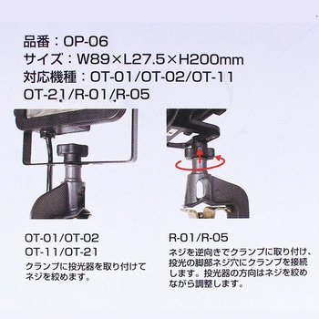 LED投光器専用Cクランプ ライトテック