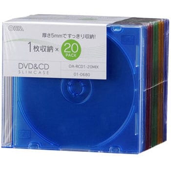 Cd Dvdスリムケース オーム電機 Cd Dvdプラケース 通販モノタロウ Oa Rcd1 mix