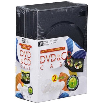 DVD&CDケース 2枚収納 オーム電機