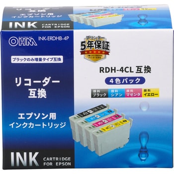 INK-ERDHB-4P エプソン互換インク リコーダー 1個 オーム電機 【通販