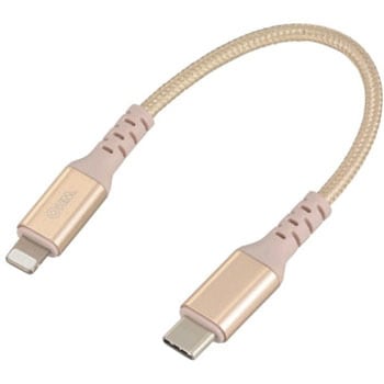 高耐久Type-C-ライトニング接続ケーブル オーム電機