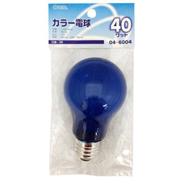 カラー電球 PS55E26 40W オーム電機