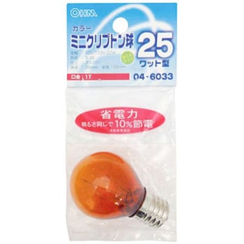 ミニクリプトン球 S35E17 22W オーム電機