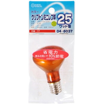 クリプトン球レフ R45E17 22W オーム電機