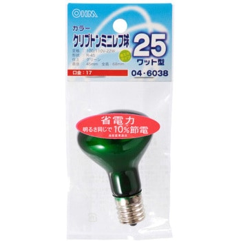クリプトン球レフ R45E17 22W オーム電機