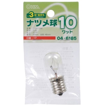 ナツメ球 長寿命 T20E17 オーム電機