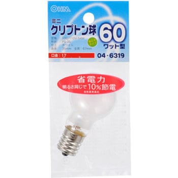 ミニクリプトン球 PS35E17 54W オーム電機