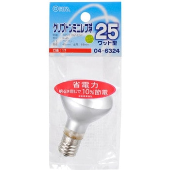 クリプトンミニレフ球 R45E17 22W オーム電機