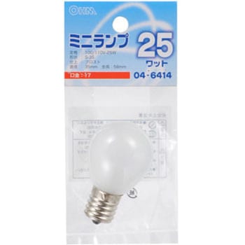 ミニランプ 25W オーム電機