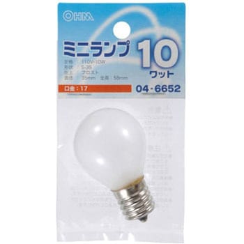 ミニランプ S35E17 10W オーム電機